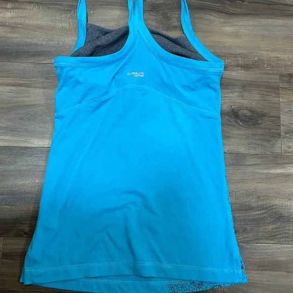 Adidas Blue Graphic Tank Top - Picture 7 of 7